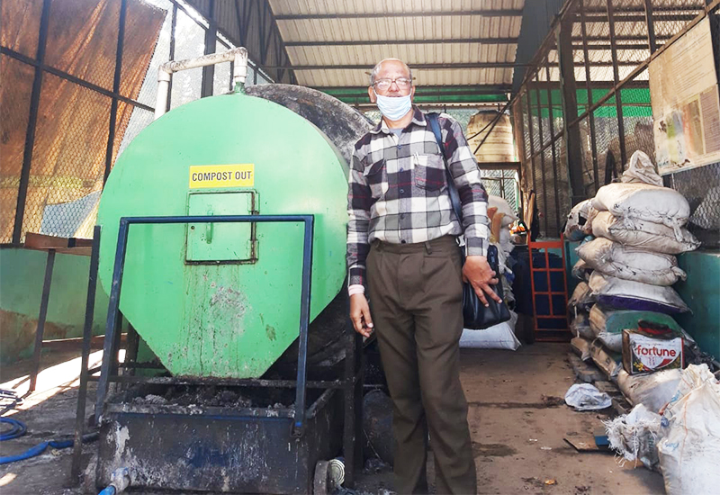 Visit of Chairman to Waste Management unit of Waste warriors